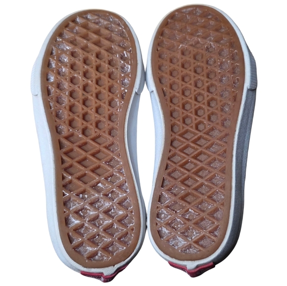 Vans Kids Glitter Velcro Sneakers Pink Gold Size 12.5 Youth - Picture 3 of 6